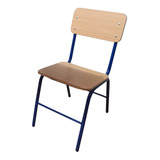 Silla Asiento Y Respaldo Madera Lam 1° A 3° De Primaria 1pz 