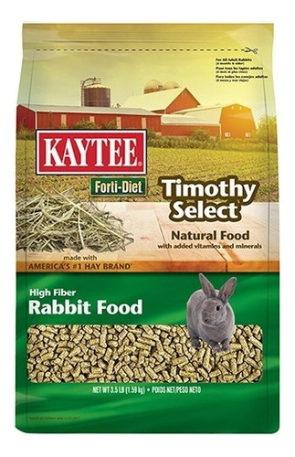 Alimento Timothy Para Conejo Premium+ Kaytee Select (1.5 Kg)