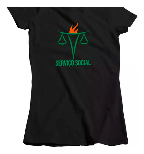 Camisa Feminina Curso E Profissão Serviço Social 