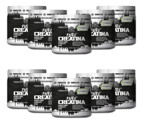 Lançamento: Creatina Monster 150g Pura / Combo 10 Unidades