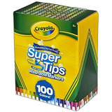 Crayola Super Tips 100 Marcadores Lavables