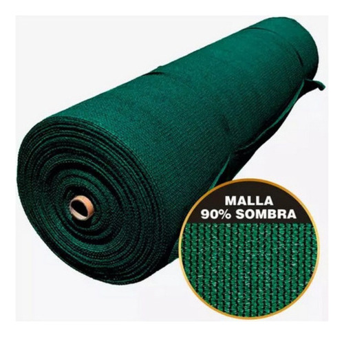 Malla Sombra Rollo 2x25 Metros Lineales 90% Raschel 