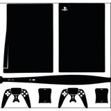 Adesivo Skin Playstation 5 Ps5 Disco Preto Liso Fosco