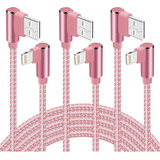 Cargador De iPhone De 90 Grados, Cable Lightning De 10 Pies