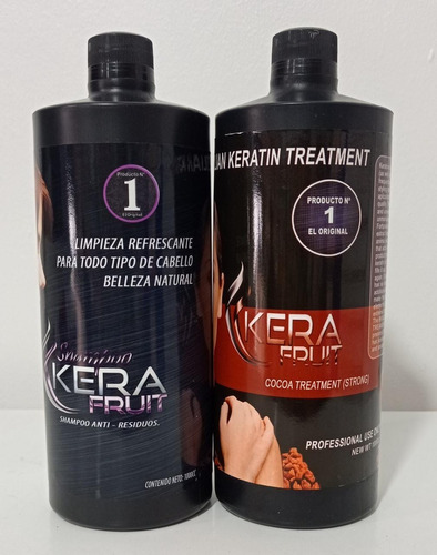 Kit Keratina Kera Fruit Cocoa Original De Litro