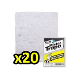 Trapos De Piso Mister Trapo Blanco Suave Algodon 20 Unidades