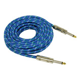 Audio2000's Adc204h Cable De Guitarra (11.5 ft) Color Azul C