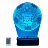 Velador Pelota De Futbol Afa Argentina Lampara Acrílico Led