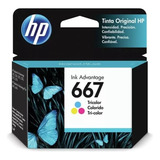 Tinta Original Hp 667 Tricolor 1275 2374 2375 2376 2775 2ml