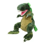 Peluche Mochila Dinosaurio T-rex Verde Niños Calidad 10/10