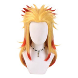 Peluca De Pelo Anime Demon Slayer Rengoku Kyoujurou De Ombre