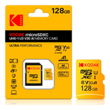 Cartão Micro Sd Kodak 128gb - Classe 10 / 100mb/s / 4k