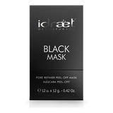 Black Mask Idraet Carbon Elimina Puntos Negros X 12 Unidosis Tipo De Piel Mixta