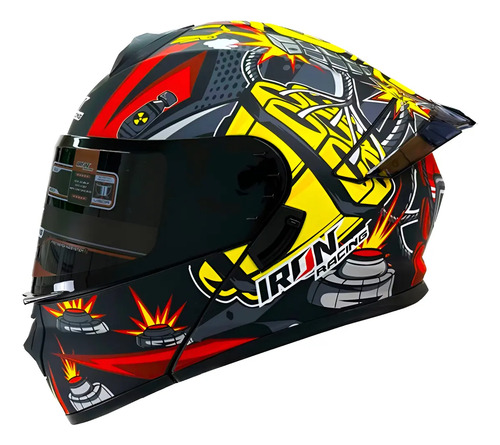 Casco Abatible Iron Racing Botece Ir-120 Andres