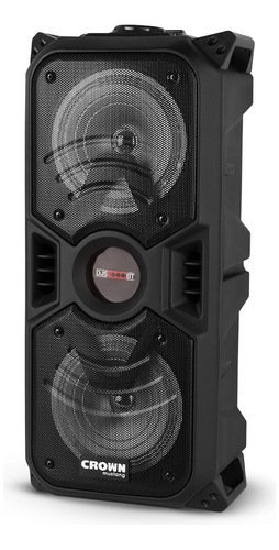 Bafle Potenciado 2x6,5 Woofer Crown Mustang Djs-1000bt