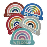 Felpudo Alfombra Tapete De Entrada Pvc Arco Iris 40x60cm