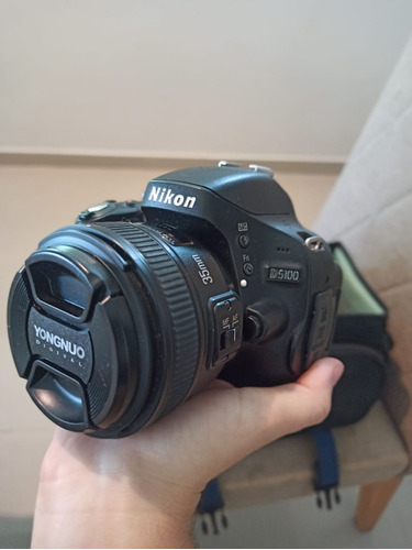 Nikon D5100 + Lente Yongnuo 35mm + 2 Baterias E Carregador