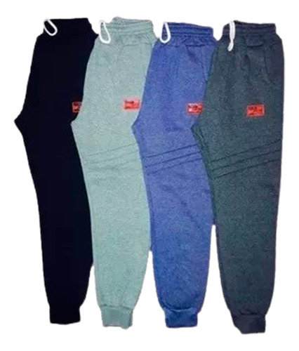 Jogging Babucha Algodón Frizado Pack X4 Talles 4 Al 16