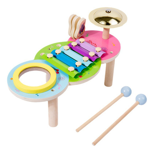 Juego De Instrumentos Musicales Para Niños, Madera Para Educ