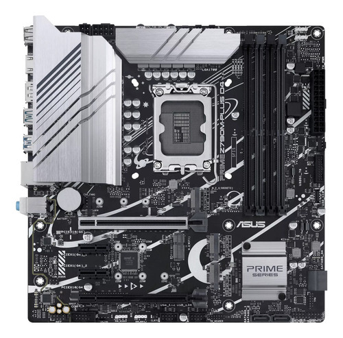 Tarjeta Madre Asus Prime Z790m-plus D4 Lga1700 Microatx Glan Color Negro