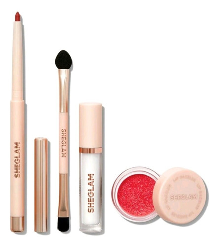 Sheglam Glitter Brillo De Labios Kit Completo 