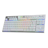 Teclado Gamer Redragon Horus Tkl K622 Rgb Switch Rojo Blanco