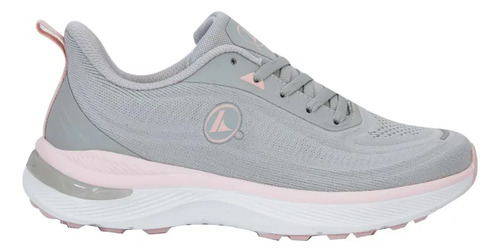 Tenis Deportivo Running Prokennex 989y Gris Y Rosa De Mujer