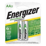 Baterías Pilas Recargables Aa Energizer X 2 Unid 2.000 Mah