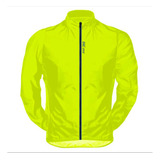 Jaqueta Corta Vento Ciclismo Be Fast Amarelo Flúor Com Bolso