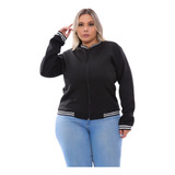 Jaquetinha Bomber Plus Size Feminina Casaco De Frio G1 G2 G3