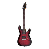 Guitarra Eléctrica Schecter C-6 Plus De Tilo See-thru Cherry Burst Con Diapasón De Palo De Rosa