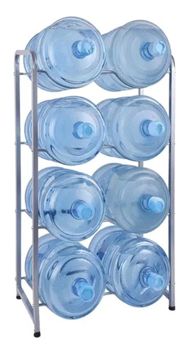 Estante Organizador Rack 8 Botellones Bidones Agua 20 Lts