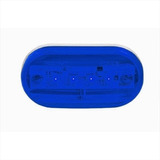 Faro Electronico Bivoltaje Oval Chico 4 Leds Azul