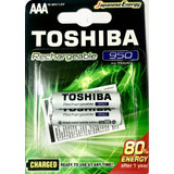 Paquete 2 Baterías Recargables Aaa Toshiba 950mah