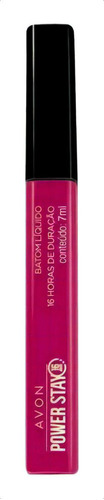 Batom Líquido Avon Power Stay 7ml Avon- 16 Horas Acabamento Matte Cor Rosa Atitude