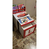 Pupitre Infantil Mesa Cajón Y Silla Letra ,color Y Personaje A Elección. Biblioteca De Regalo Detododecokids Todoespejos