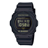 Relógio De Pulso Casio G-shock Dw-5700 Com Corpo Preto,  Digital, Fundo  Preto, Com Correia De Resina Cor Preto, Subdials De Cor Amarelo, Ponteiro De Minutos/segundos Amarelo, Bisel Cor Preto, Luz Azu