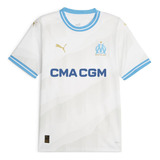 Camiseta Olympique De Marseille Réplica Local Blanca Hombre