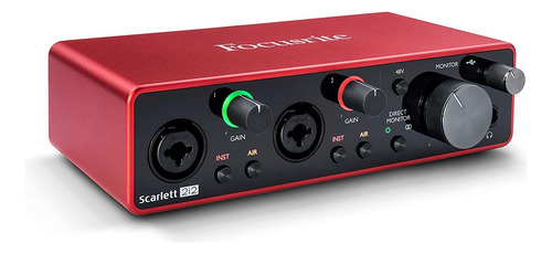 Placa De Sonido Focusrite Scarlett 2i2 3ra Gen