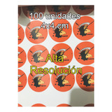 100 Stikers Autoadhesivos Personalizados 4cm