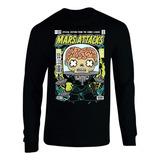 Camiseta Mars Attack Marcian Mang Larga Camibuso Sueter Geek