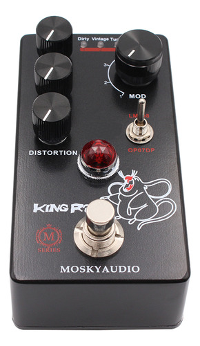 Moskyaudio Pedal De Efecto Distorsión Fuzz Para Guitarra Con