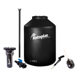 Rotoplas Tinaco Agua 1100lts Negro