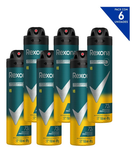 Kit C/6 Desodorantes Rexona Men Aerossol - Diversos