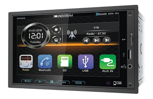 Autoestéreo Pantalla Soundstream 6.2 Vm-622hb Android Phone