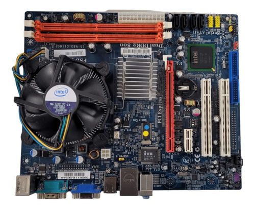 Placa Mãe Pci Mb G31t-m7 Lga 775 Ddr2 Processador + Cooler