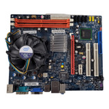 Placa Mãe Pci Mb G31t-m7 Lga 775 Ddr2 Processador + Cooler