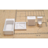 Muebles Para Maquetas Y/o Dioramas Set Baño 1:50