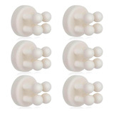 6 Soportes De Silicona Para Cepillos De Dientes, Adhesivos P