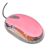 Mouse Usb Óptico Noga Diseño Luminoso Led Rosa Con Cable